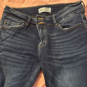 BKE Women's Dark Blue Skinny Jeans